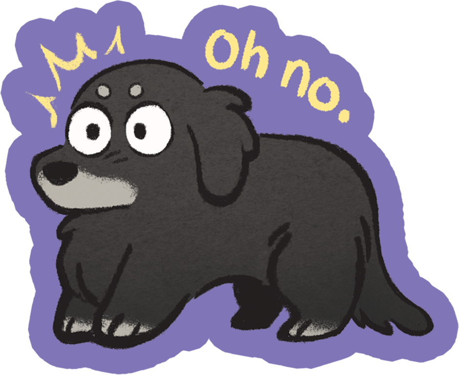 Vinyl Sticker - oh no