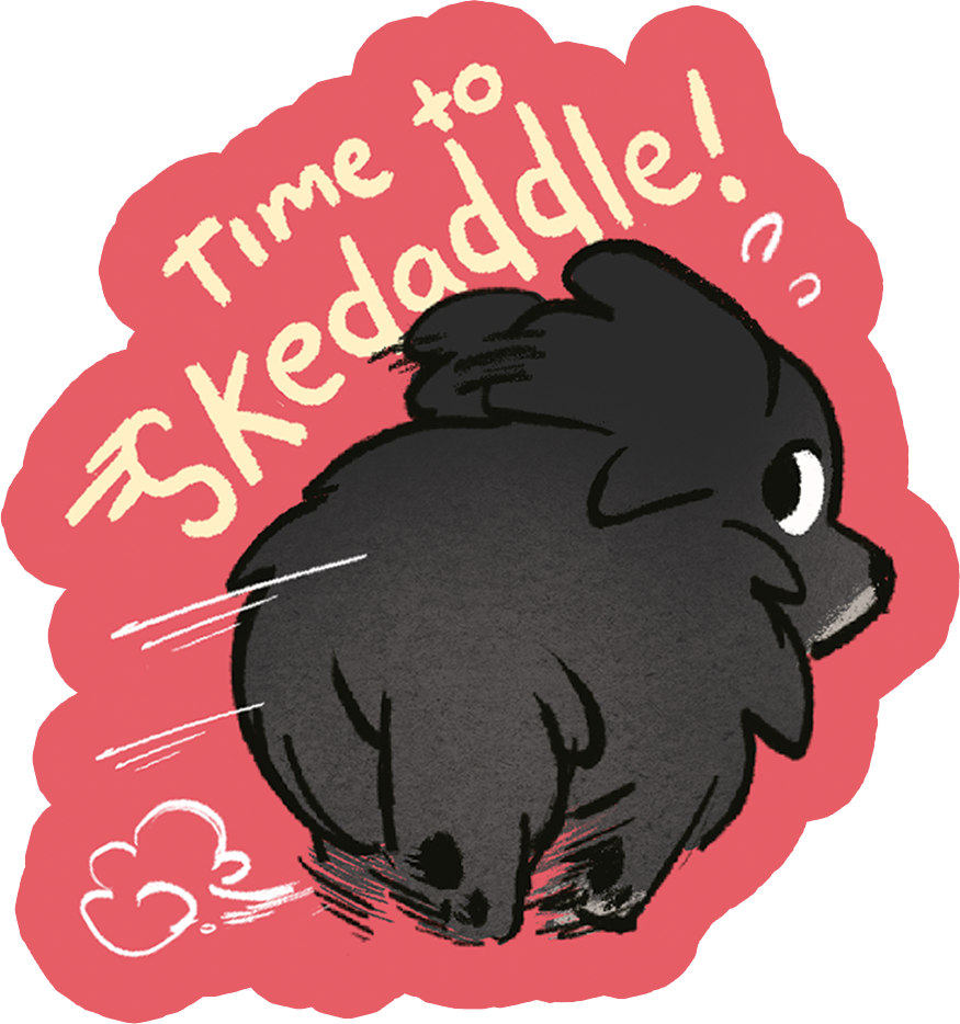 Vinyl Sticker - skedaddle