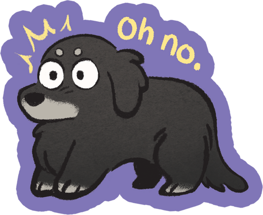 Vinyl Sticker - oh no