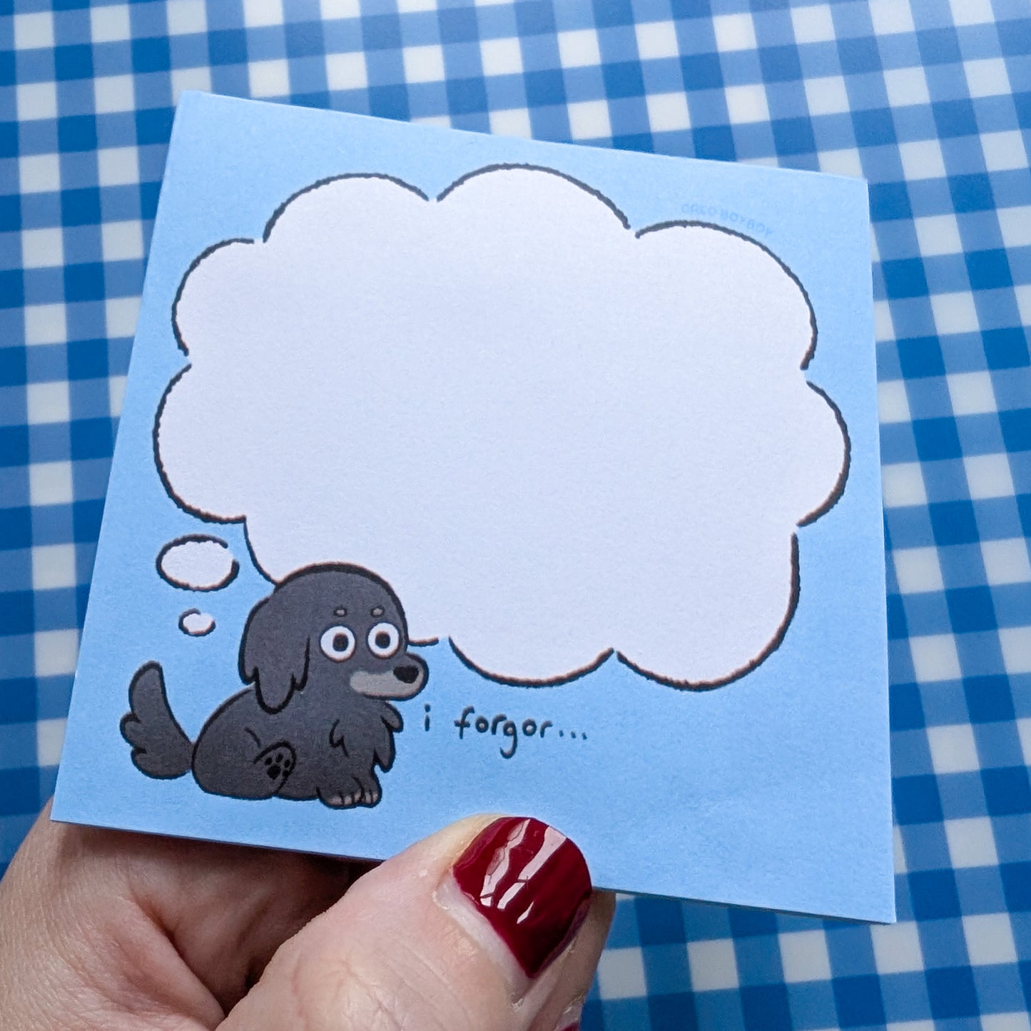 Sticky Note Pad - 'i forgor...'