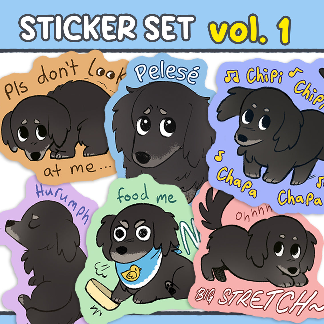 Sticker Pack - VOLUME 1 (6x Stickers)