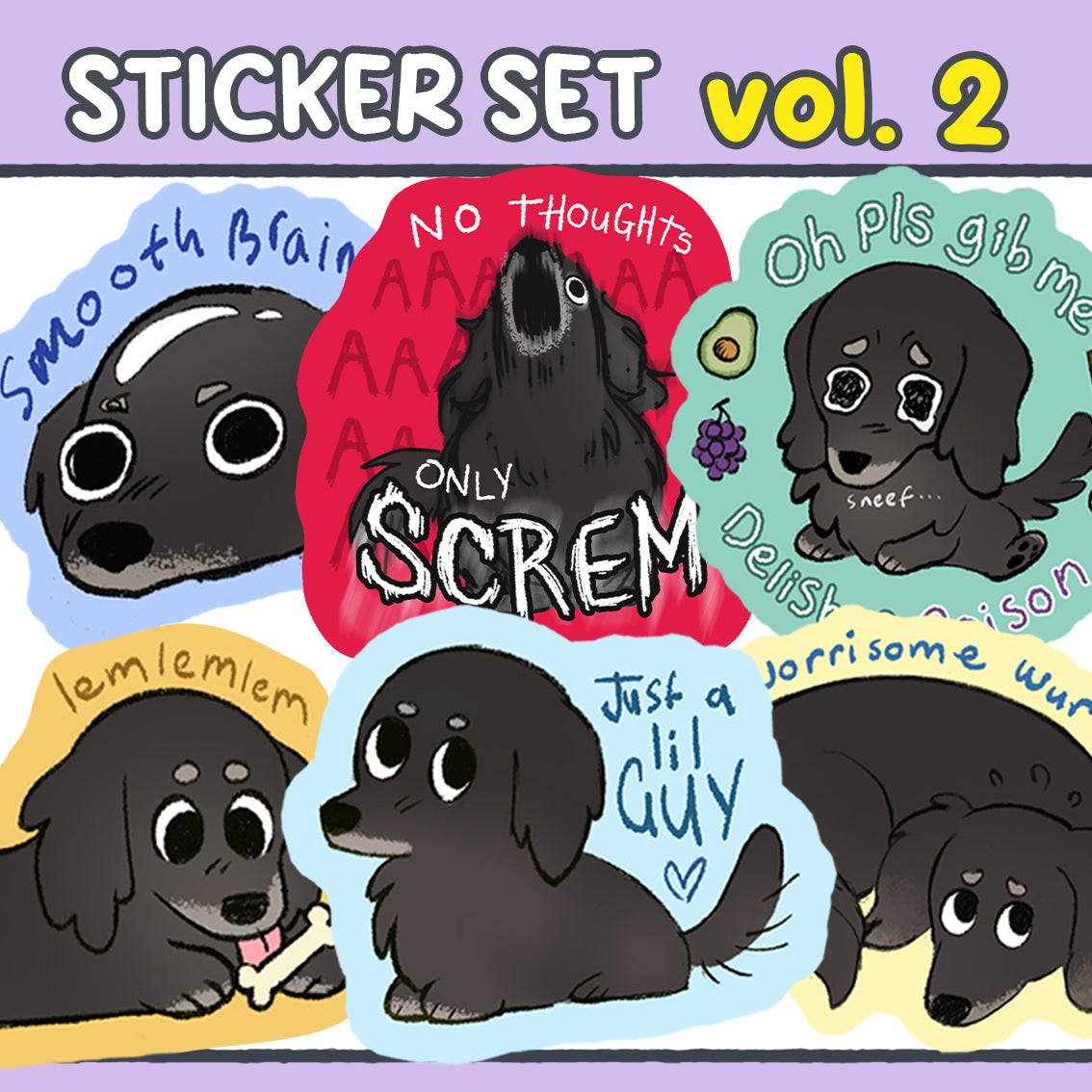 Sticker Pack - VOLUME 2 (6x Stickers)