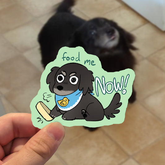 Vinyl Sticker - Food Me Now!